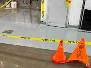 Redoing Epoxy Resin Floors at Sam's Club in Houston, TX