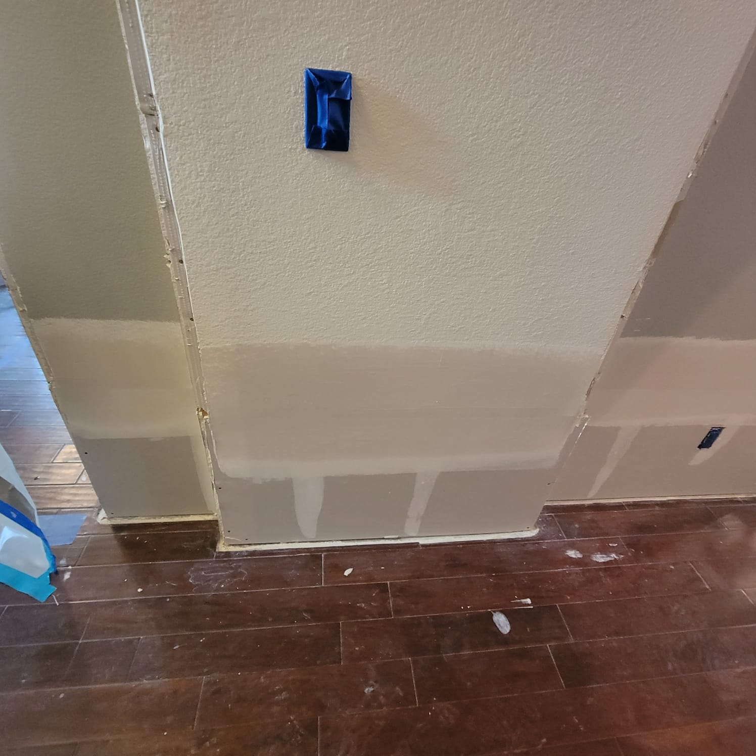 Installing New Drywall after 2\' Ripped Out Due to Water Damage