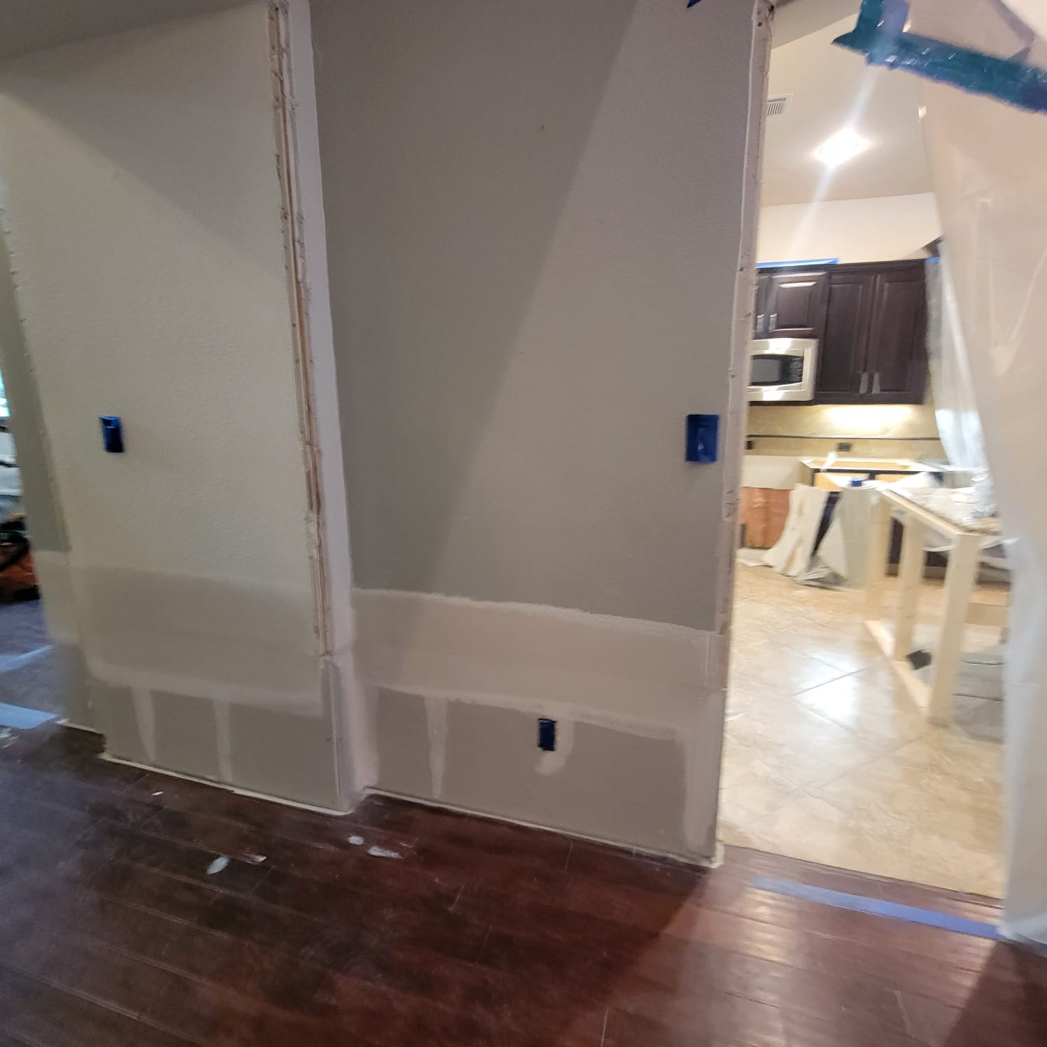 Installing New Drywall after 2\' Ripped Out Due to Water Damage