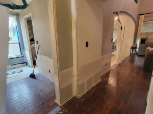 Installing New Drywall after 2' Ripped Out Due to Water Damage