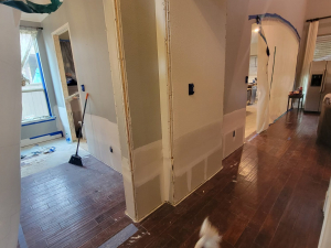 Installing New Drywall after 2' Ripped Out Due to Water Damage